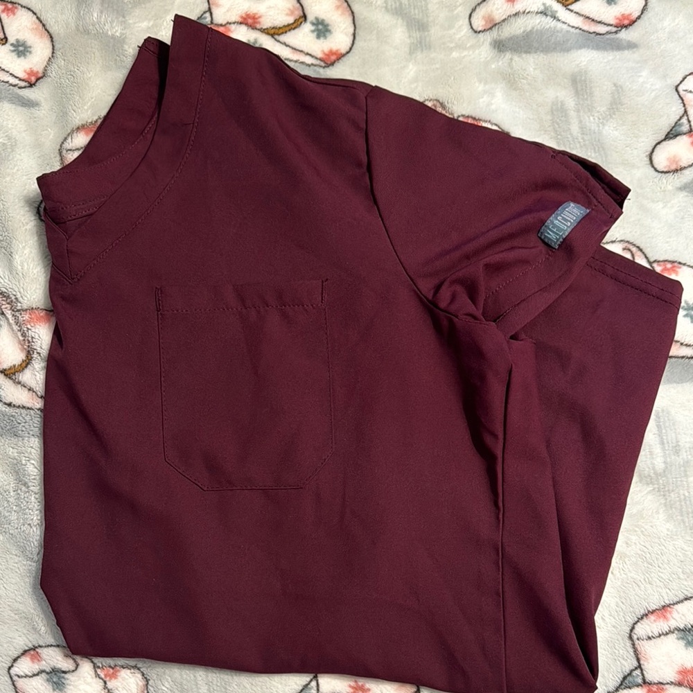 Burgundy Pocket T-Shirt